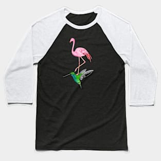 The Hummingbird And The Flamingo Baseball T-Shirt